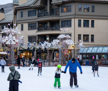 Families at Beaver Creek Ice Rink Families at Beaver Creek Ice Rink