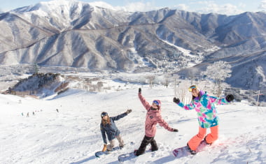 Group of Friends at Naeba